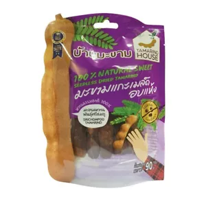 Dried Natural Sweet Tamarind 100% Seedless Fruit Party Travel Snack 90g Tracking - Picture 1 of 6