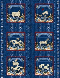 Heartland - Farm Animal Banners - 24" x 44" PANEL by Jennifer Brinley - Bild 1 von 1