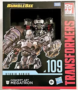 TRANSFORMERS BUMBLEBEE MOVIE STUDIO SERIES 109 LEADER CLASS CONCEPT ART MEGATRON - Picture 1 of 8