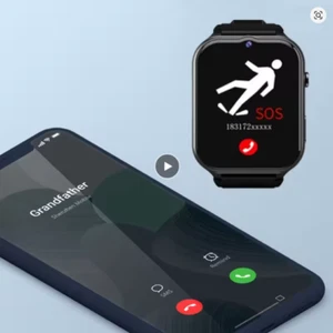 Smart Watch For Old People Elderly Fall Detection 4G GPS SOS call - Picture 1 of 10