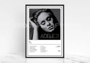 Adele 21 Album Cover Poster / Music Poster / Music Gift - Picture 1 of 1