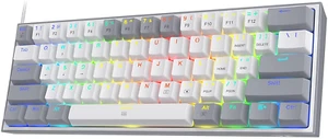 K617 Fizz 60% Wired RGB Gaming Keyboard, 61 Keys Hot-Swap Compact Mechanical Key - Picture 1 of 8