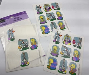 Looney Tunes~Bugs Bunny~Tweety~EASTER Stickers~1995~22 stickers~Rare~Vintage - Picture 1 of 3