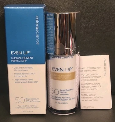 Colorescience Even Up Pigment Perfector 1oz/30ml SPF 50 UV Sunscreen NEW - Image 1 of 4