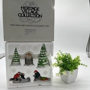 Department 56 "Winter Village Accessories" Set of 5 New England Village #6532-3 - Picture 1 of 8