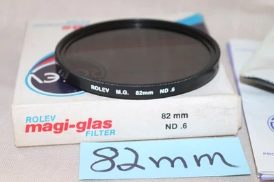NEW Vtg ROLEV 82mm ND0.6 Neutral Density FILTER West Germany 82mm 2 Stop ND4x - Image 1 of 4