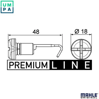 BOLT RADIATOR CAP CRX 49 000P FOR PORSCHE MCG.EA/FA 3.0L MCW.DA MCR.CB/CC 3.0L - Image 1 of 4
