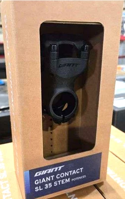 Nueva potencia de bicicleta Giant Contact SL, negra, 35 mm x 50 mm de longitud. 8 grados Foto 1 de 2