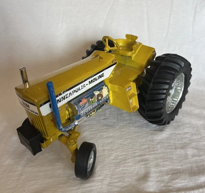 Vintage Ertl Minneapolis Moline FLY'N FARMER Tractor Yellow Die-cast Metal - Image 1 of 4