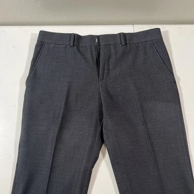 JF J Ferrar Pants Mens 32x30 Slim Fit Dress Slacks Suit Formal Flat Front Gray - Image 1 of 4