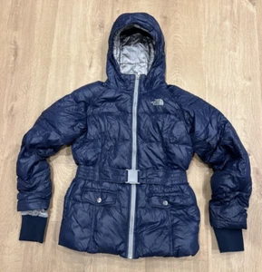 The North Face Hyvent 550 Down Blue Puffer Jacket Girls Size Medium 10-12Y - Picture 1 of 12