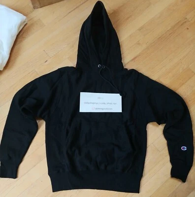 Pulôver com capuz Champion tecido reverso PRETO (GF68 BKC) tamanho pequeno S 2017 novo com etiquetas - Imagem 1 de 4
