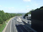 PHOTO  M25 MOTORWAY AT BELL COMMON NEAR EPPING THE M25 MOTORWAY PASSES THROUGH A