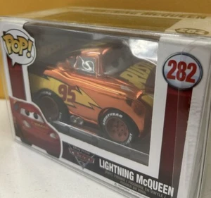 🔹 Chrome Lighting McQueen 282 Cars Disney Pixar Funko Pop Figure🔸BRAND NEW🔸 - Picture 1 of 6