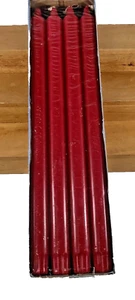NOS IKEA JUBLA Unscented CHRISTMAS RED Candles 13 ¾" 8Pk - Picture 1 of 4