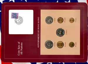 Coin Sets of All Nations Hong Kong 1977-1983 UNC $1 1980 $5, $2 1982 - Picture 1 of 4