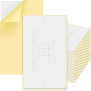 50 Pack Outlet Wall Plate Insulation Gasket Weatherproof Wall Gasket Replacement - Picture 1 of 12