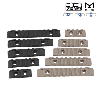 5PCS/Lots M-LOK / KeyMod Rail Section Picatinny Accessories Hunting Paintball - Image 1 of 4