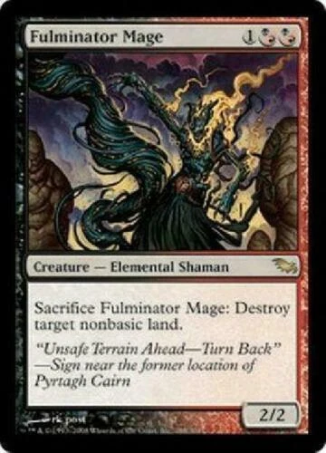 MAGIC THE GATHERING CARD FULMINATOR MAGE SHADOWMOOR - Image 1 of 1