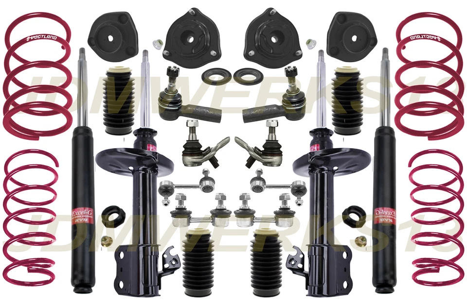 KIT DE RECONSTRUCCIÓN DE SUSPENSIÓN AMORTIGUADORES KYB RESORTES VOGTLAND PARA TOYOTA CELICA 90 91-93 Foto 1 de 2