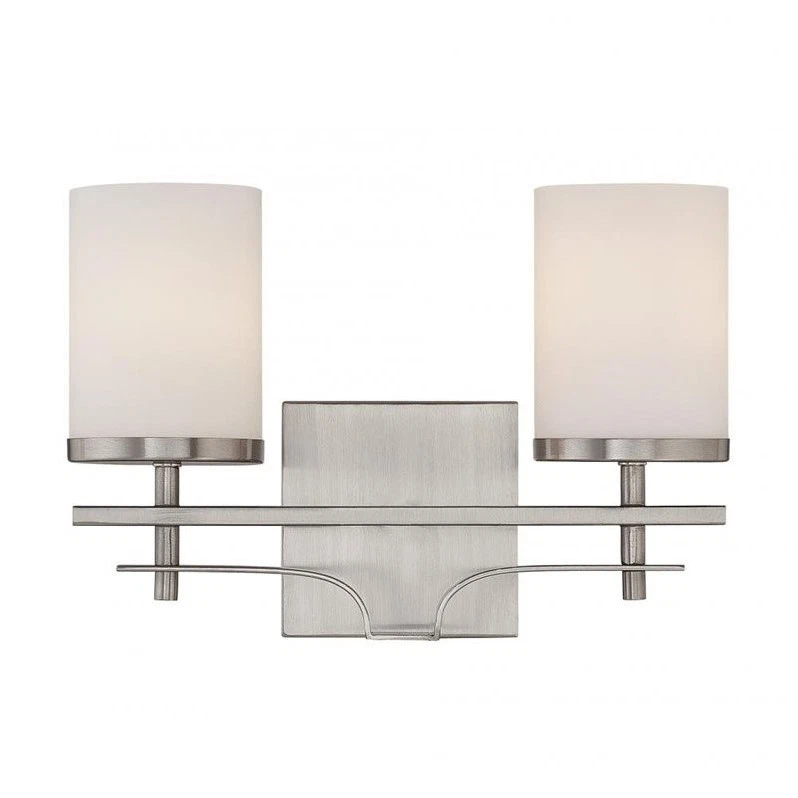Savoy House Colton 2 Light Bath Bar in Satin Nickel