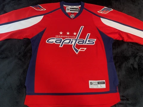 Washington Capitals #1 Semyon Varlamov Reebok Premier Red Size L Jersey Cover