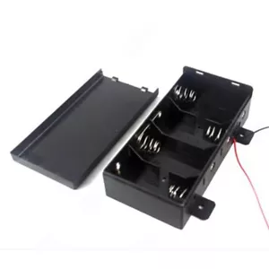 Quality D Battery Holder 4 Position Connector Cell Box with Wire - Picture 1 of 4