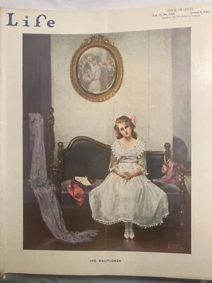 January 8, 1920 Life Magazine the Wallflower cover art by Norman Rockwell - Image 1 of 4