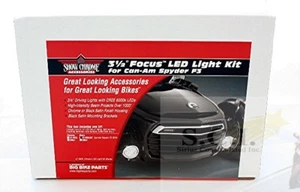 CAN AM CAN-AM BRP SPYDER LED 3 1/2" KIT DE LUZ DE ENFOQUE NEGRO F3 41-302 LBK - Imagen 1 de 5