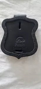 Pando Leather badge holder police. Made In The U.S.A.. - Picture 1 of 4