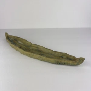Vtg Stoneware Olive Tray Dish Green Glazed Studio Pottery 15in - Picture 1 of 22