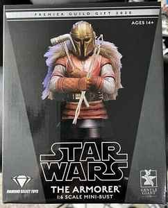 STAR WARS Mandalorian Armorer Busto Suave Gigante Boba Fett Nuevo Sellado Edición Limitada - Imagen 1 de 8