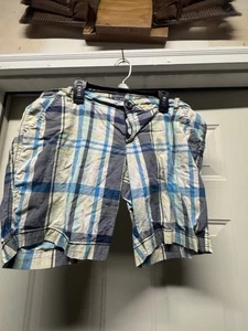 Arizona Jeans Shorts Damen 13 mehrfarbig kariert Baumwolle Mid-Rise Stretch - Bild 1 von 7