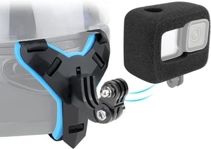 Helmet Mount with Windshield for GoPro Hero 13 12 11 10 9, Motorcycle Helmet Chi - Picture 1 of 7