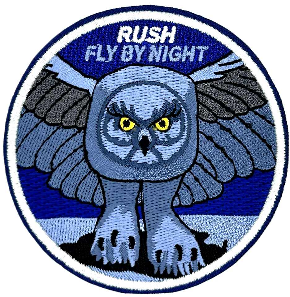 Rush Fly by Night Rock Music Embroidered Iron on Patch Applique