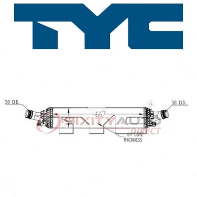 TYC Intercooler for 2009-2014 Audi A4 2.0L L4 Radiator Cooling Belts ty Foto 1 de 4