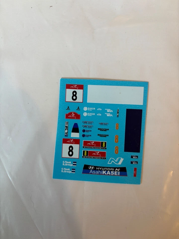 DECALS 1/43 HYUNDAI I20 TANAK RALLY TURKEY 2020 WRC RALLYE TURQUIE - Photo 1/1