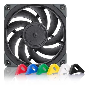 Noctua NF-A12x25 PWM chromax.Black.swap, Premium Quiet Fan, 4-Pin Einzelpack - Afbeelding 1 van 9
