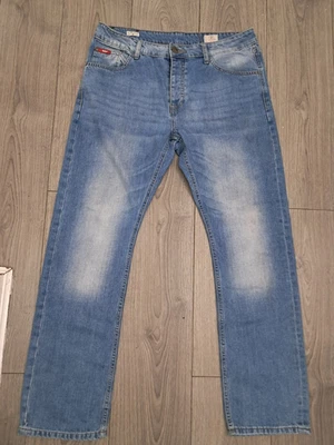 Lee Cooper Jeans Men's Size W34 L32 Blue Straight Legs Button Fly Original - Image 1 of 4
