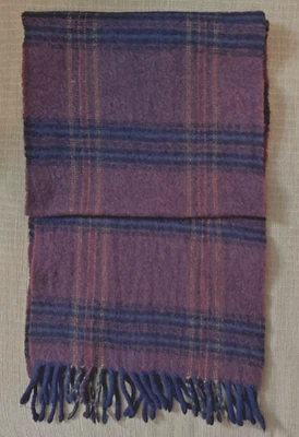 Шарф Christian Dior Monsieur коричневый/бордовый клетчатый 100% шерсть мериноса. - Изображение 1 из 4