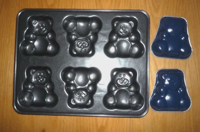 3 Teile Backform  Bärchenform Backblech Backen Bär Motivform Teddybär Bär Bärche - Bild 1 von 4