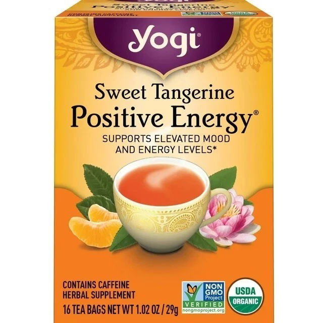 Yogi Sweet Tangerine Positive Energy Tea 16 Pckts