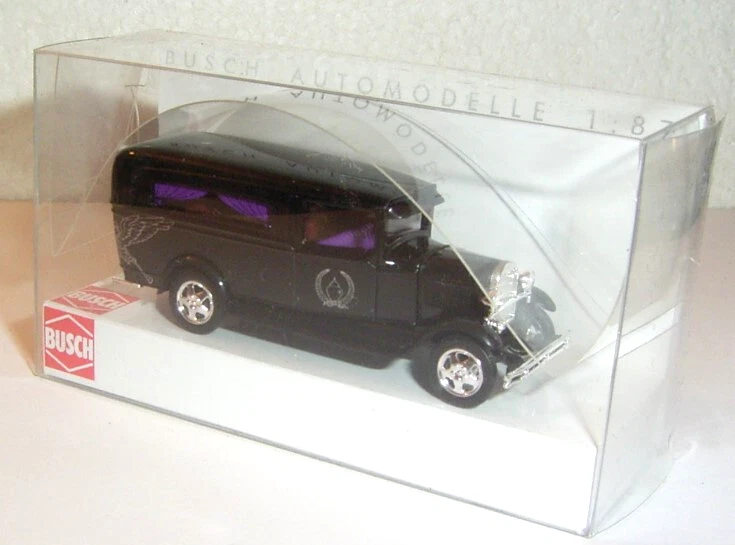 Busch 47721 / Ford AA , Bestattungswagen Schwarz / 1:87 Top Modell - sehr selten - Bild 1 von 1