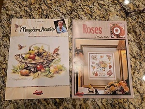 2 Leisure Arts Cross Stitch Summer Fruit & Roses Butterflies Birds Fruit Designs - Picture 1 of 5