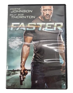 Faster Dvd Movie Video Dwayne Johnson Billy Bob Thornton Rated R - Picture 1 of 5