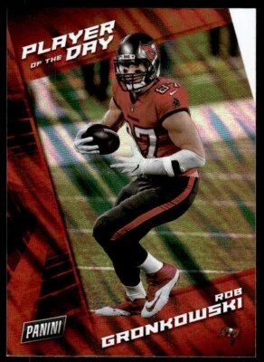 2021 Panini Player of the Day Rob Gronkowski Tampa Bay Buccaneers #17 - Image 1 of 2