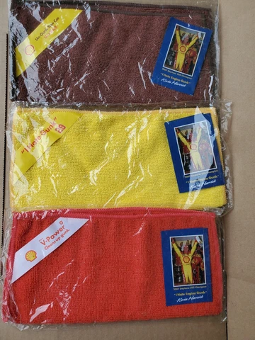 Shell Gas/Oil Rags Towel (set all 3 color) '07 Daytona 500 Champion K. Harvick Cover
