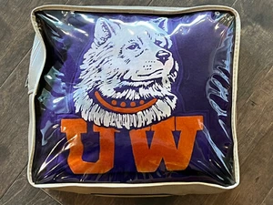 Vintage University Of Washington Huskies Pendleton Wool Stadium Blanket w bag! - Picture 1 of 10