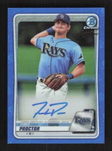 Ford Proctor 2020 Bowman Chrome Prospect Autographs Sapphire Auto #CPA-FP - Picture 1 of 2