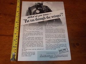 1938 ADVERTISMENT ASSOCIATION OF AMERICAN RAILROADS SAFETY FIRST AIRPORT COKE - Picture 1 of 2